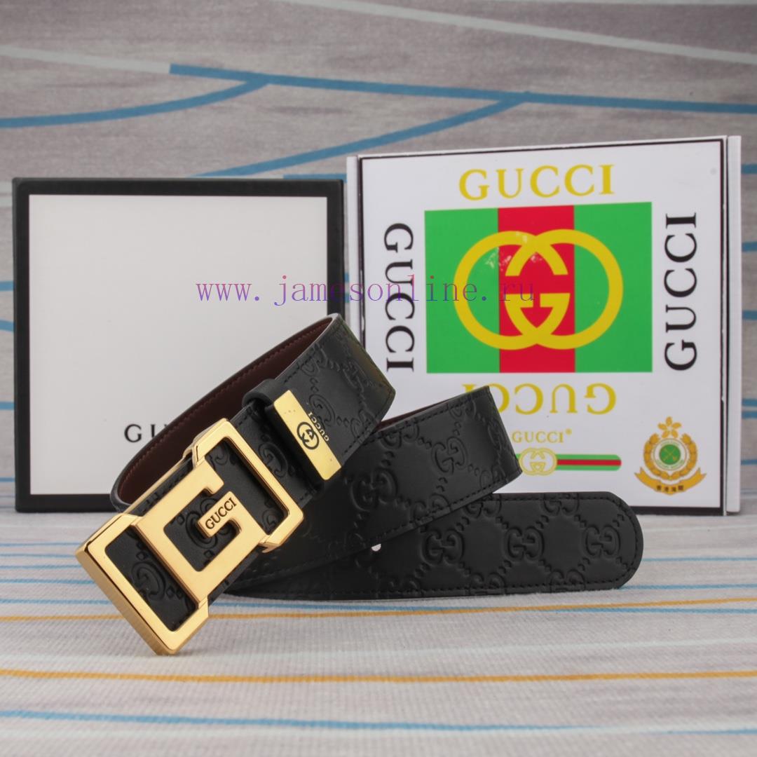 Belt and belt Gucci leather beltMen's belt material: 100% head layer cowhide belt, guarantee dctl7ln3 - Image 2