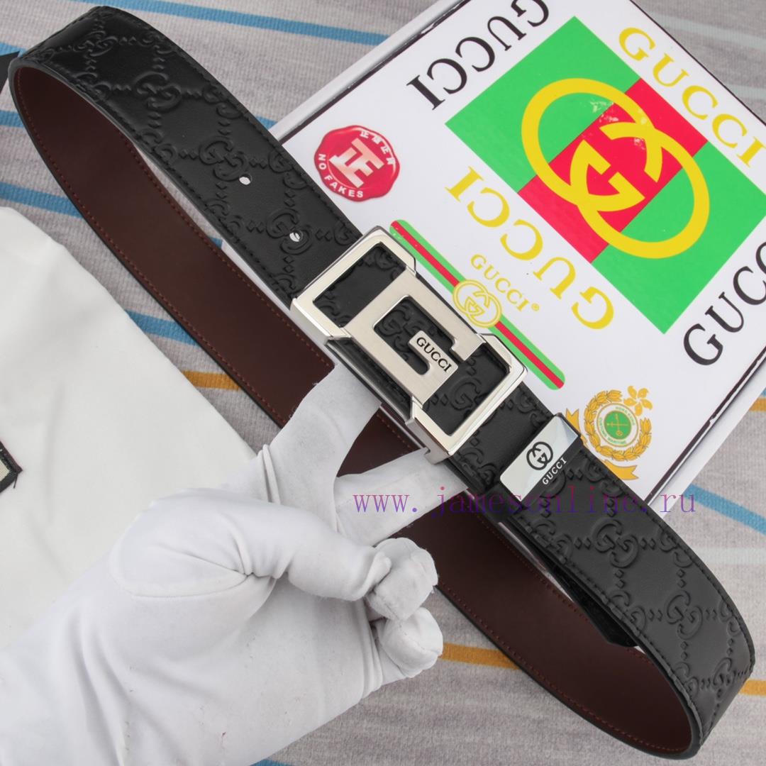 Belt and belt Gucci leather beltMen's belt material: 100% head layer cowhide belt, guarantee zbdhuunv - Image 3