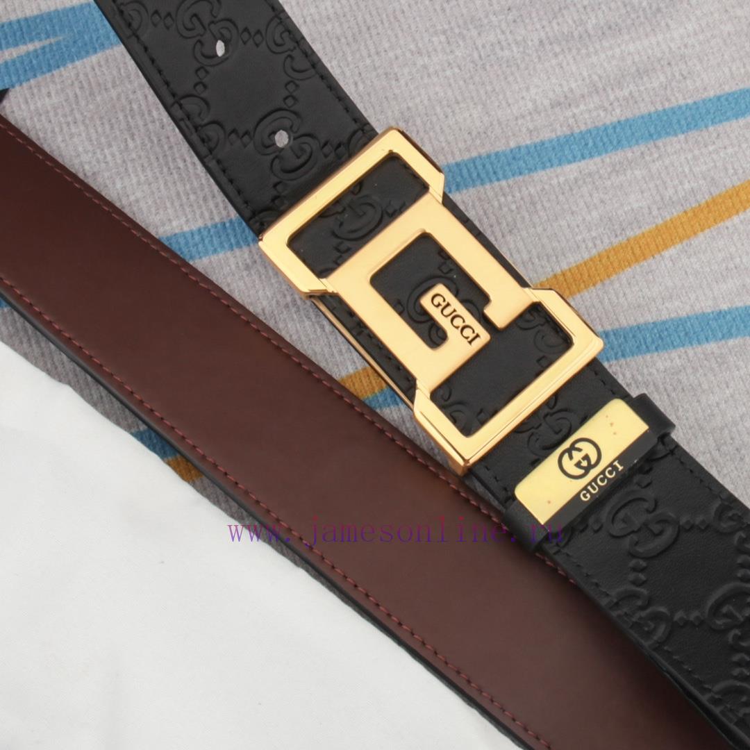 Belt and belt Gucci leather beltMen's belt material: 100% head layer cowhide belt, guarantee dctl7ln3 - Image 7