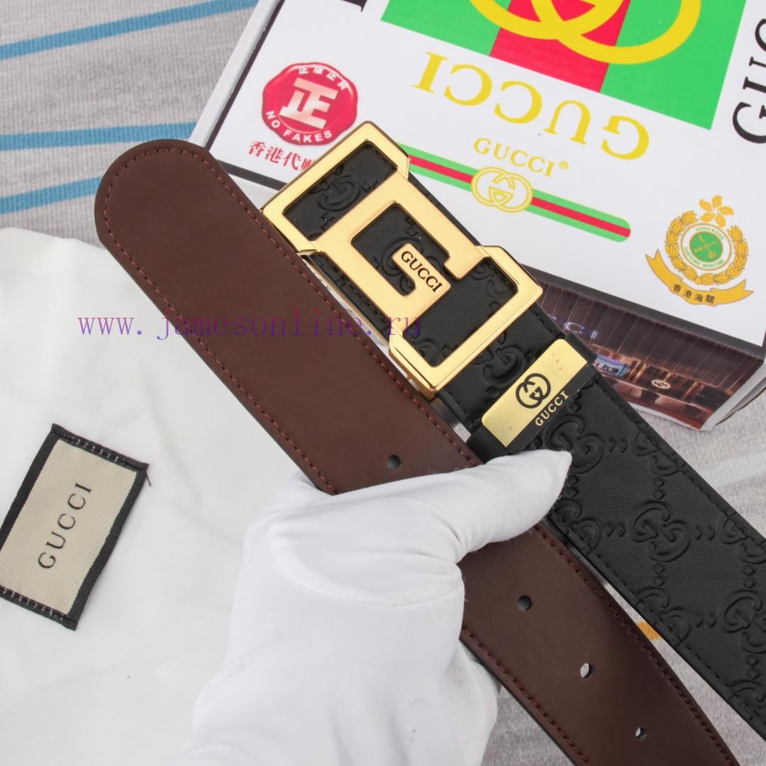 Belt and belt Gucci leather beltMen's belt material: 100% head layer cowhide belt, guarantee dctl7ln3 - Image 9
