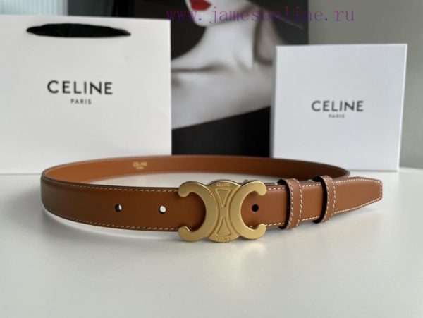 CELINE Triumphal Arch logo gold buckle trendy belt, the secret weapon for wearing a good fig 9glaogxm