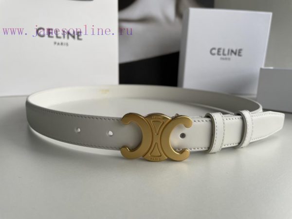 CELINE Triumphal Arch logo gold buckle trendy belt, the secret weapon for wearing a good fig 3eo731f5