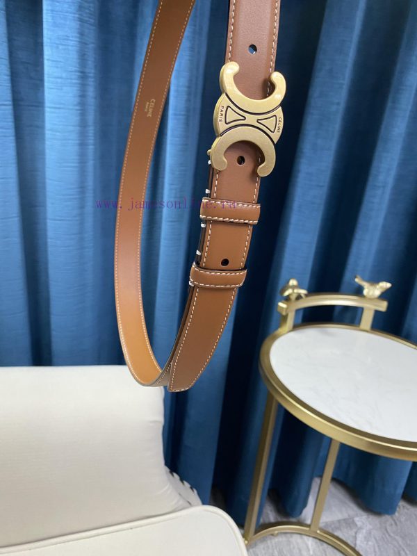 Celine Women's Belt, Women's Belt Series Specification 25mm Triumphal Arch Series with Compl 1b3gszds